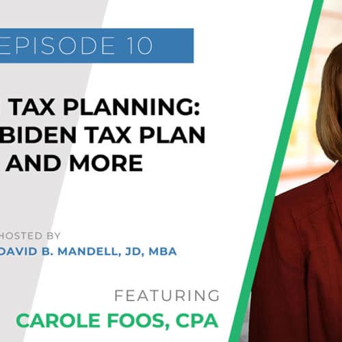wealth planning for the modern physician podcast banner ad featuring carole foos cpa
