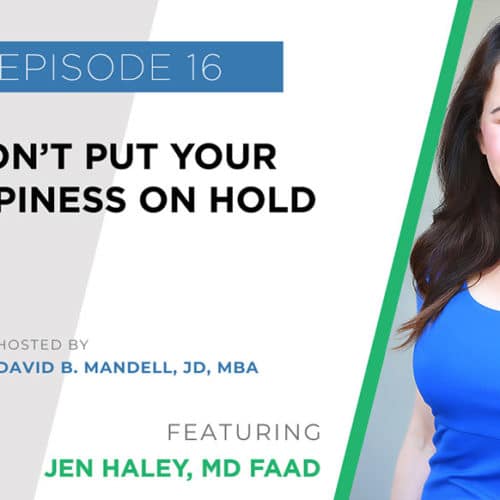 wealth planning for the modern physician podcast banner ad featuring dr. jen haley