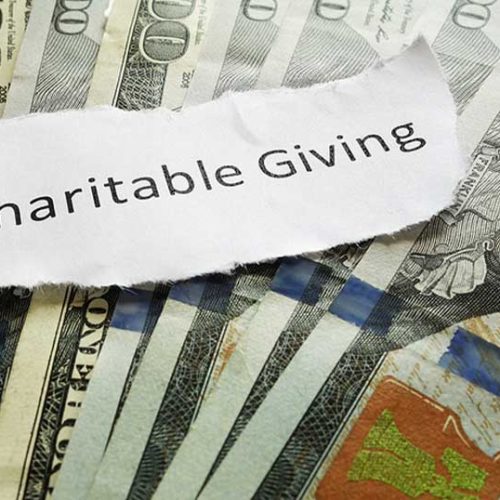 giving money to charity tax deduction