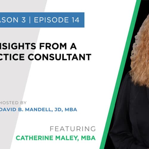 banner image for podcast interview with Catherine Maley, MBA