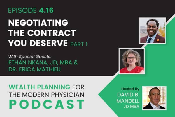 Banner image for podcast episode featuring Ethan Nkana, JD, MBA and Dr. Erica Mathieu