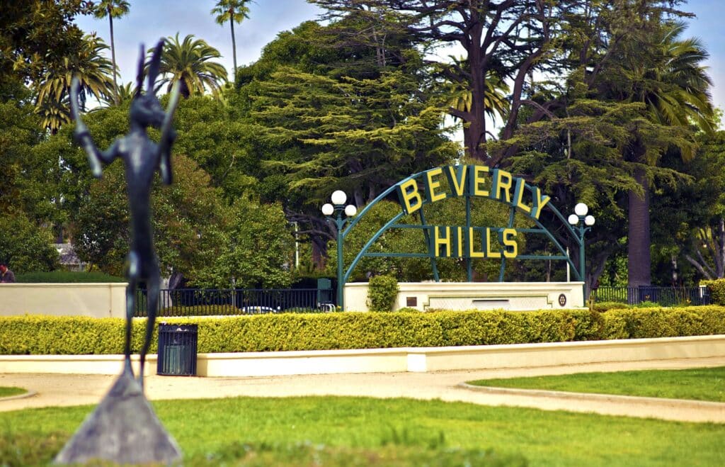 Outdoor shot of Beverly Hills, CA