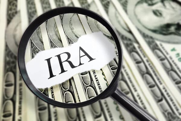 image showing a magnifying glass and the word IRA