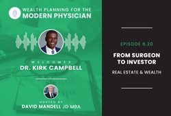 banner image highlighting podcast guest Dr. Kirk Campbell